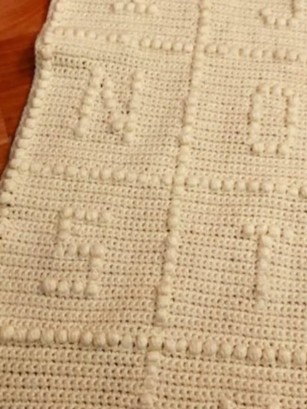 Handcrafted Crochet Blanket ABC Yellow